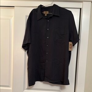 The Foundry Supply Co. Men's Black Casual Button Down Shirt